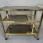 Vintage 80’S Bar Trolley – Hollywood Regency thumbnail 3