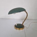 Italiaanse Goosneck Vintage Bureau Lamp Jaren 50 thumbnail 7