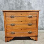 Antieke Ladekast Commode Kersenhout 90 X 81 Cm thumbnail 6