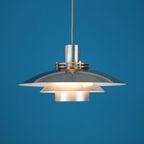 Bijzondere Zilver- En Koperkleurige Deense Designlamp *** Top Lamper *** Model Leto *** Denemarke thumbnail 7
