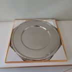 Set Van 4 Inox Onderzetborden, Vervaardigd Door Het Gerenommeerde Huis 'jean Couzon'. thumbnail 6