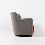 Sculptural Mid-Century Danish Modern Sofa, 1950’S thumbnail 5