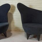 Set Of 2 Vintage Oortjes Design Fauteuils thumbnail 8