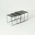 Post Modern Perforated Steel Nesting Tables 1980S thumbnail 6
