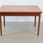 Vintage Teak Eettafel Deens Design Uitschuifbaar ‘60 Hout thumbnail 16