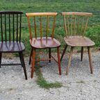 Vintage Houten Spijlenstoelen (3) thumbnail 4