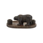 Grote Antieke Zwarte Woud Beer Pennenhouder Inktpot Schwarzwald 40Cm thumbnail 11