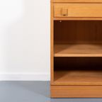1970’s Vintage Swedish Two Piece Oak Bar Cabinet / Boekenkast thumbnail 8