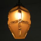 Art Deco Hanglamp Met 6 Hoekige Kap Aan Ketting, Jaren 30 thumbnail 10