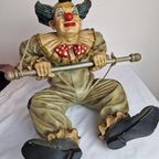 Limited Edition Big Decorative Clown Hanging Figure Jun Asilo Polychrome thumbnail 8