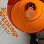 Vintage Hanglamp Oranje Glas thumbnail 10