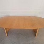Vintage Massief Houten Ovale Uitschuifbare Eettafel Design thumbnail 7
