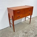 Midcentury Modern Design Ladekast - Teak, 2 Lades Op Pootjes thumbnail 6