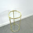Messing Plantentafel Met Glazen Blad thumbnail 2