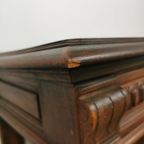 Antieke Frans Eiken Dressoir, Sitetable Opklapbaar thumbnail 20