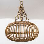 Mid Century Rotan Hanglamp, Lampenkap - Franco Albini thumbnail 9