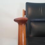 Vintage Arne Vodder 341 Fauteuil In Teak En Leer thumbnail 17