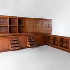 Spectacular Architectural Italian Mid-Century Cabinet From 1950’S thumbnail 11