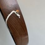Mid Century Wengé Houten Scandinavische Spiegel thumbnail 7