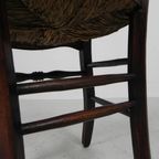 Set Van 6 Boerenstoelen Met Rieten Zitting, Rond 1900 thumbnail 27