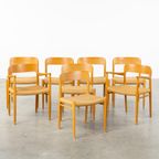 Set Van 8 Stoelen Niels Moller Voor Mollers Mobelfabrik thumbnail 2