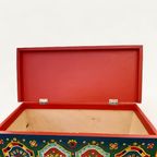 Folk Art Wedding Chest, Hand Painted, Central/Eastern Europe thumbnail 11