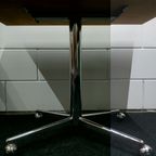 Vintage Jaren 60-70 Verrijdbare Bijzettafel Tv Tafel (Fineer Chroom) thumbnail 4