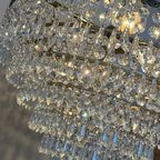 Grote Vintage Design Kristallen Brons Zak Kroonluchter thumbnail 19
