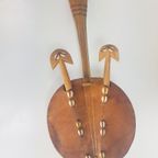 Vintage Afrikaanse Kalbas Gitaar Leer ‘60 Authentiek Afrika thumbnail 2