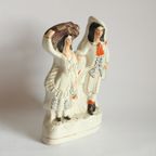 Staffordshire Figurine Of A Scottish Couple 19Th Century thumbnail 4