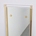 Vintage Messing Acrylic Spiegel Regency ‘70 Goud Italie thumbnail 10