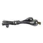 Handmade - Organic Shaped Drawer / Door Pull Or Handle - Casted Aluminum (New Old Stock) - Made I thumbnail 4