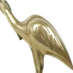 Grote Koperen Kraanvogels Reigers Beeld Messing Vintage 36Cm thumbnail 7