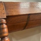 Antieke Petrin Tafel In Eikenhout Circa 1850 thumbnail 16
