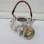 Vintage - Theepotje - Schelp - Majolica - Japans Aardewerk thumbnail 12