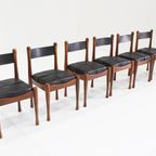 Bernini Vintage Italiaanse Eetkamer Stoelen Van Silvio Coppola, Set Van 6 thumbnail 7