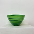 Anna Ehrner For Kosta Boda Epoque Green Stripe Bowl thumbnail 8