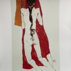 Egon Schiele (1890-1918), Nude Back Of Girl With Long Plait, 1913 thumbnail 6