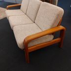 Vintage Deens Design Drie-Zits Bank Teak 70S thumbnail 9