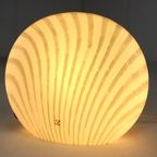 Peill & Putzler Glazen Tafellamp Lamp Shell Zebra Vintage thumbnail 13