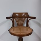 Thonet Stijl Webbing Bureaustoel (kapiteinsstoel, In Hoogte Verstelbaar)) thumbnail 5