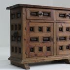 Vintage Spaans Houten Brutalist Dressoir 1960s thumbnail 7