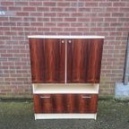 Jaren 70 Palissander Fineer Kast Vintage Design. thumbnail 2