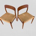 Model 75 Stoelen Van Möller Voor J.L. Möllers Möbelfabrik thumbnail 7