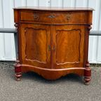 Antieke Mahonie Biedermeier Penantkast / Dienstbodekast thumbnail 15