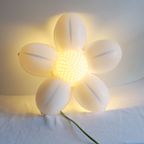 Vintage Ikea Smila Kunststof Wandlamp Witte Bloem, Voor 2000 thumbnail 5