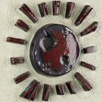 Keramische Wanddecoratie Haan - Zon - Uil' Van Paul Vermeire thumbnail 4