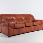 Mid-Century 3-Seats Leather Sofa From 1960S, Italy thumbnail 10