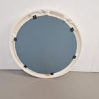 Xl Moderne Wit Ronde Spiegel Kunststof Strak Design ‘80 thumbnail 4