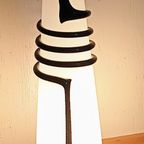 Design Tafel Lamp Jerzy Sluczan-orkusz Snake Lamp Zwart / Wit Glas thumbnail 2
